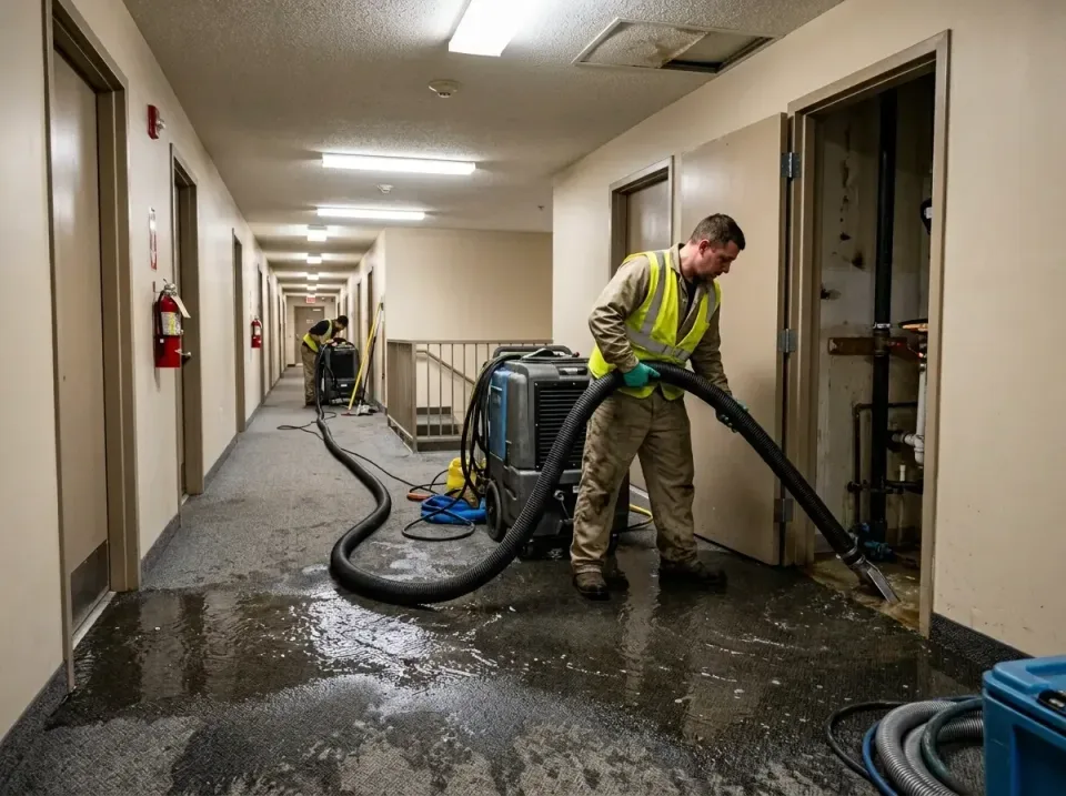 multi-unit-apartment-hallway-f-005 — frequently asked questions, Emergency Burst Pipe Water Extraction & Removal in Raymore,…